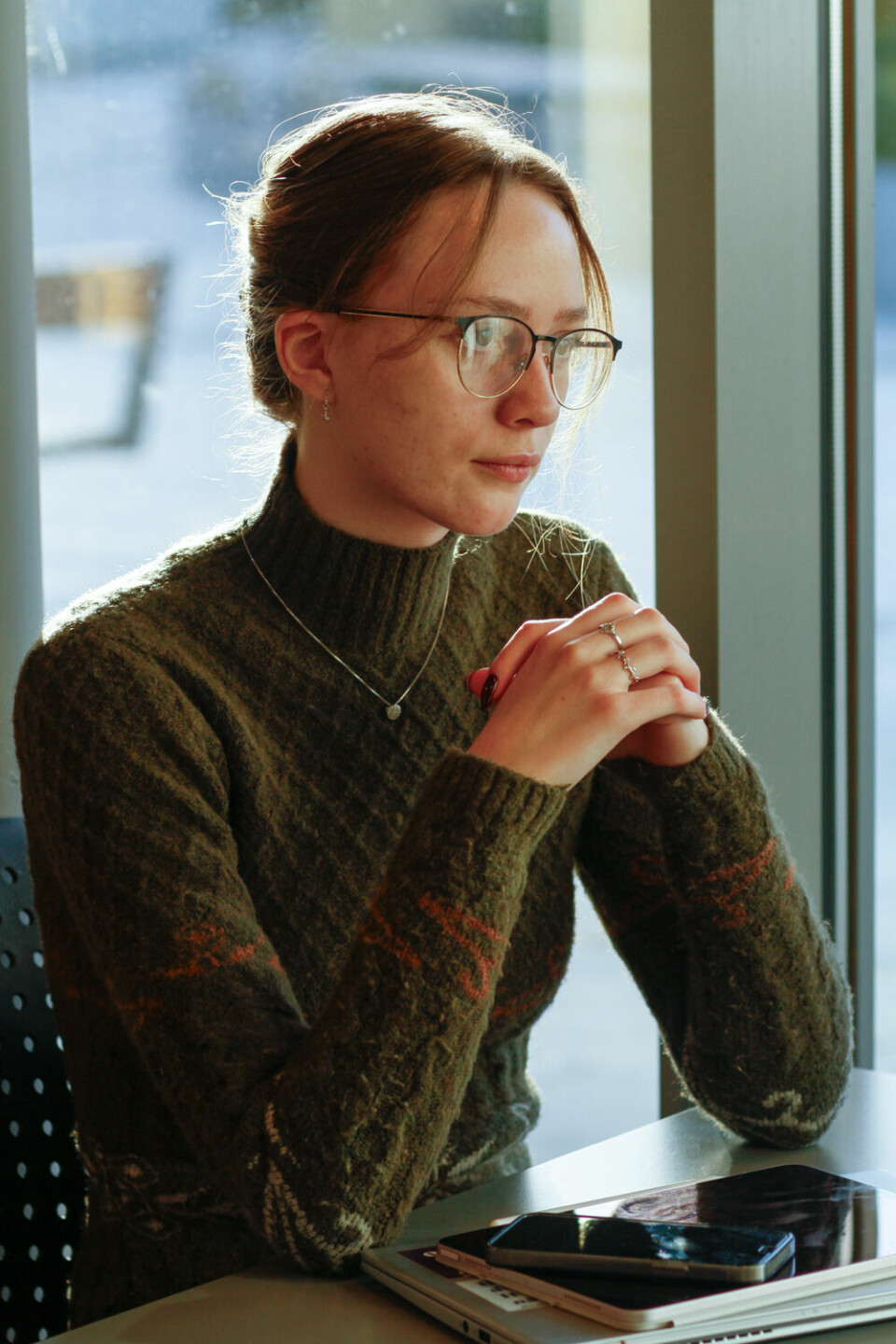 AFFECTED: Frøya Haglund usually notices a shift in her mood at the end of October. Photo: Tekla Vollen