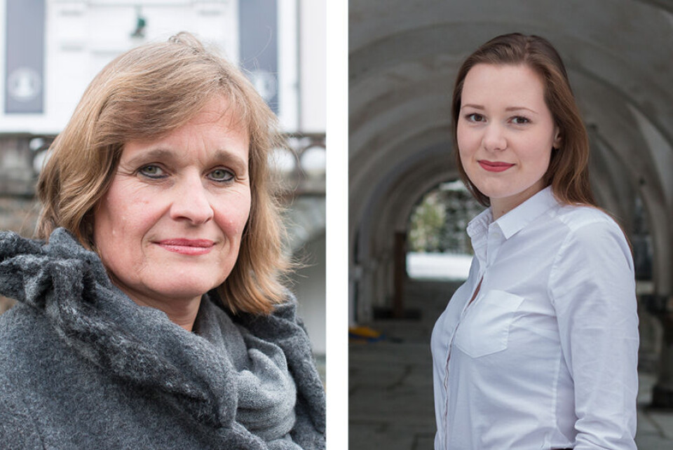 GODT LÆRINGSMILJØ. Viserektor ved UiB, Oddrun Samdal, og medlem av arbeidsutvalget til SP-UiB, Natalie Johnsen mener UiB har gode systemer som sikrer et godt læringsmiljø. FOTO: MARIE-LOUISE DEIKE/BEATE FELDE