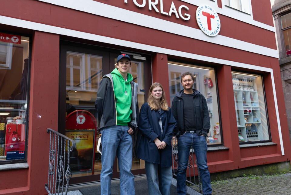 THE TEAM: From the left: Birk Bell (member of DNT Unge Naturtalenter), Julie Myran (member of DNT Ung) and Jørund Strømsøe (leader of the group called Høyfjell). PHOTO: Brede Tolo Haugland