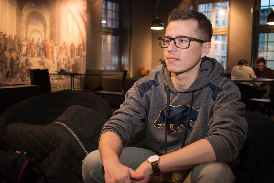 STUDENT. Austin Rayford is an American who has come to Norwy to pursue his masters. PHOTO: JOSEF KOSLER