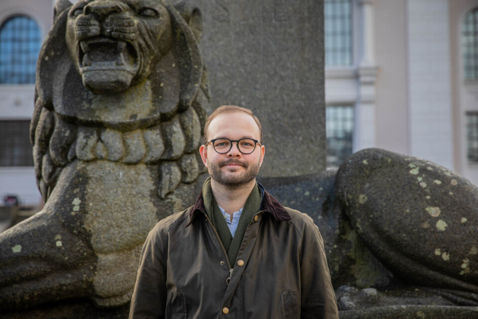 – UKLOKT. Første nestleder i Høyres Studenter Carl Christian Grue Solberg mener studiestøtten bør ligge der den er nå. ARKIVFOTO: Eilert Fredlund Bjander