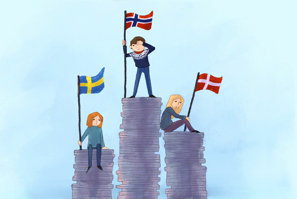 TAPENDE SEIER. Norske studenter jobber mer enn danskene og svenskene, og bruker mindre tid på studiene sine.