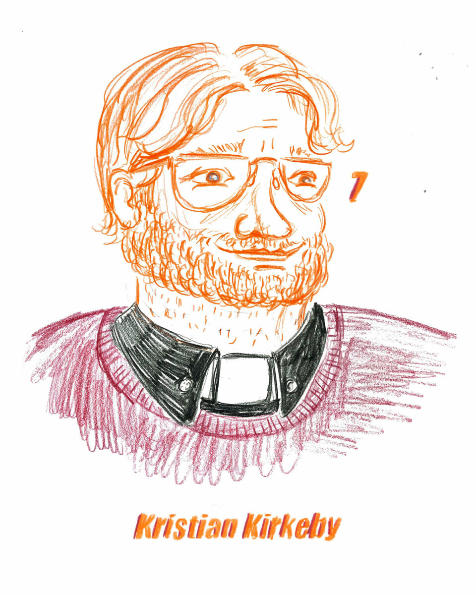 MINNESTUND: Kristian Kirkeby var stressa fordi skistafetten kom midt oppi mappeeksamenen hans. Heldigvis ordna det seg for han. ILLUSTRASJON: Nilda Miltell