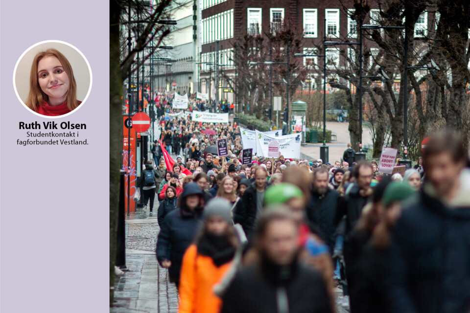 DEN INTERNASJONALE KVINNEDAGEN. Vi må minne våre etterkommere om at ingenting kommer gratis. Foto: Privat og arkivfoto: Tora Kyllingstad.
