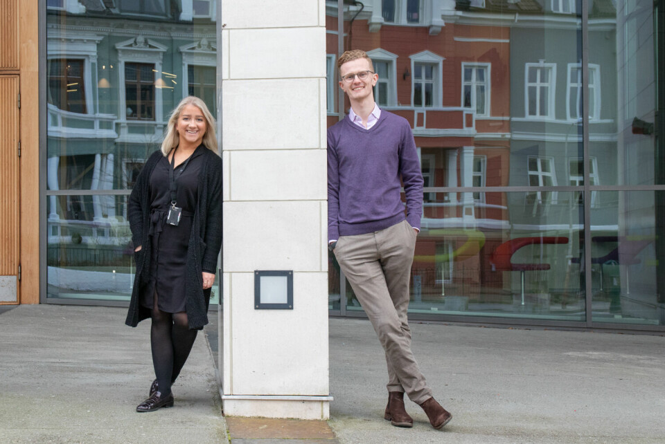 ERFARING. Sandra Amalie Lid Krumsvik og Kristoffer Eik har begge lang erfaring med studentpolitikken. FOTO: Henriette Frøysland Thorkildsen.