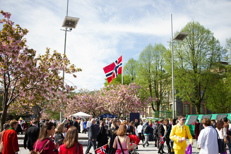 NASJONALDAG. Fem emner ved Universitetet i Bergen (UiB) har i år fått eksamensdato 18. mai. ARKIVFOTO: Lene Risholt Thorbjørnsen