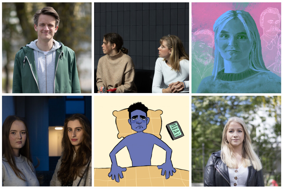 Klikkvinnerne 2021, Foto f.v. topp: Andreas Fjellanger, Henrik Martiniusen Sylliaas, Marie Haugen, f.v. bunn: Andrea Olsen, Annie Sørvig, Silje Dahle