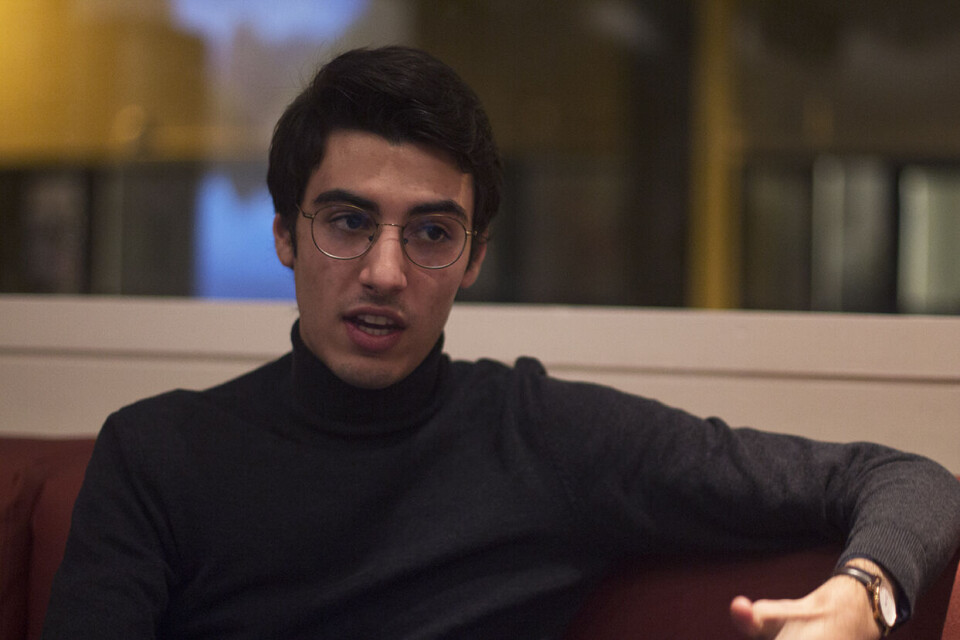 STUDENT. Lucas Gely is an exchange student from France. He says you can tell friends who are visiting you to buy things before they fly here to save money.