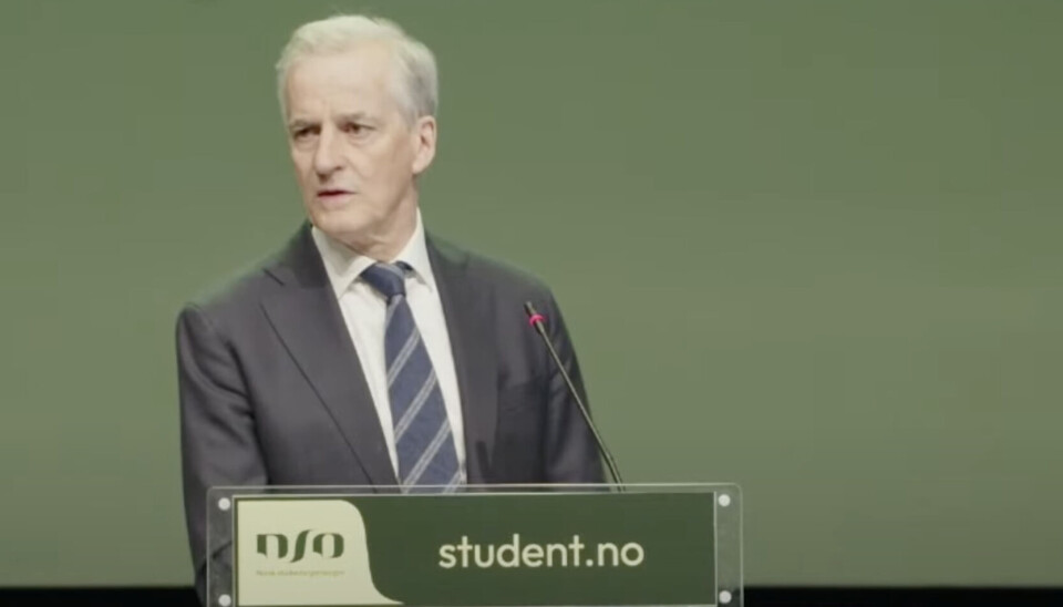 HISTORISK OPPMØTE: Jonas Gahr Støre er den første statsministeren til å besøke norsk studentorganisasjons landsmøte.