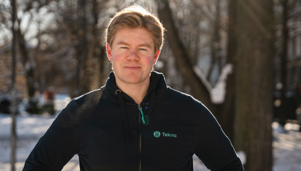 BEKREFTER: Christoffer Røneid er selv student og bekrefter at studiestøtten ikke strekker til.