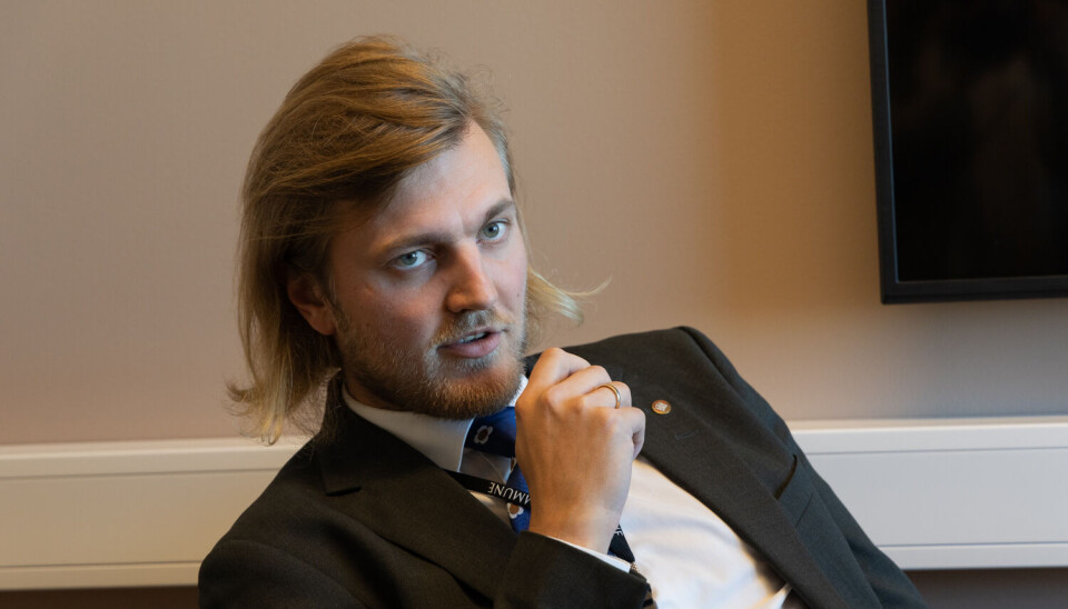 HELDIGE: – Fordelen for studentene er at det meste som påvirker dem bestemmes over statsbudsjettet, sier finansbyråden.