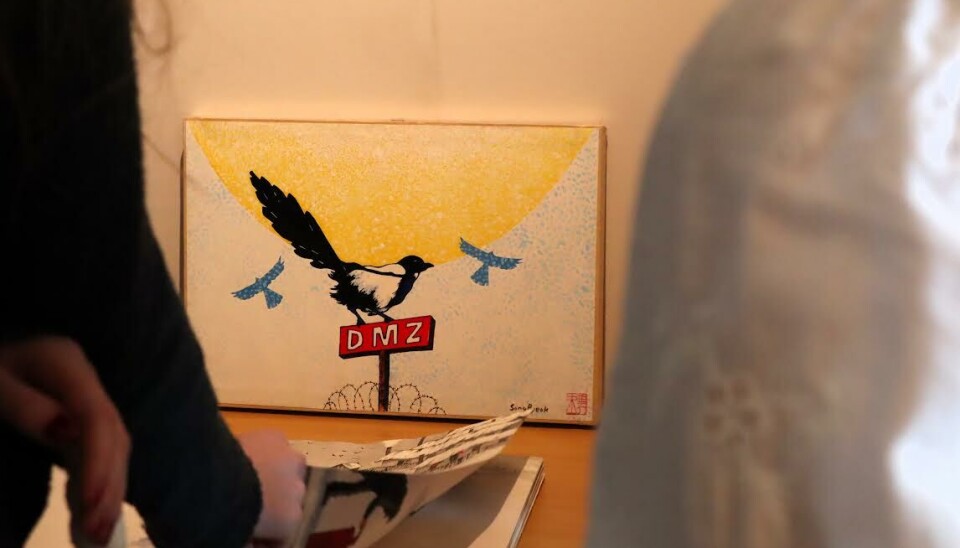 TUSEN ORD: Song Byeok oppfordrer kunstnere til å sette lys på urettferdighet i verden.