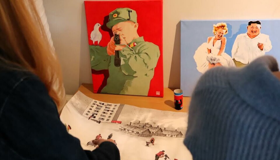 LIVREDD: Kunstneren ble forfulgt av det Nord-Koreanske regimet etter at han begynte å male kritisk kunst.