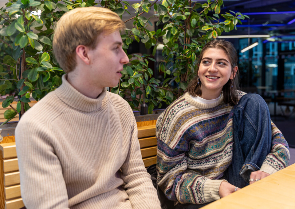 BIFF: Film- og TV-produksjonsstudentene Fredrik Nydahl og Inga Connelly gleder seg til å se og bli sett på årets filmfestival.