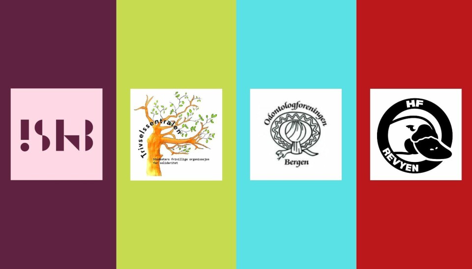 FINALISTENE: Disse fire studentorganisasjonene er i finalen i kåringen av årets studentorganisasjon 2024.