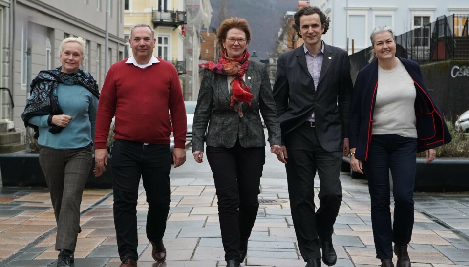 FAGLIG VARIASJON: Øvreås sitt rektorlag har bred, faglig bakgrunn. Rektorvalg