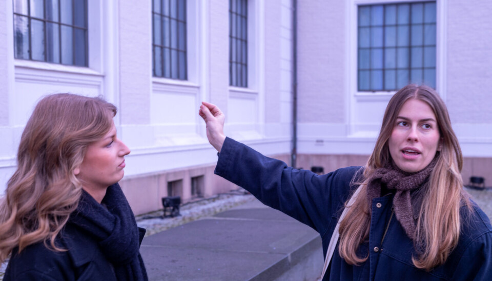 JUBILEUMSABMBASSADØRER: Sofia Karlstad og Hanna Sannes lover eit spektakulært lysshow.