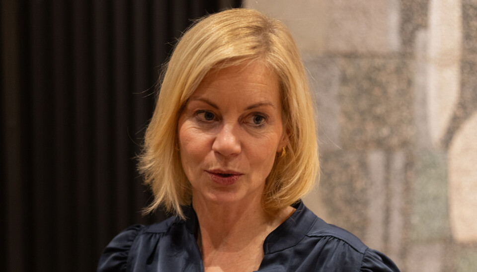 STUDIEBAROMETERET: Ny minister for forskning- og høyere utdanning, Sigrun Gjerløw Aasland, har tatt turen til Bergen for å få med seg Studiebarometerets resultater. Sigrun Aasland