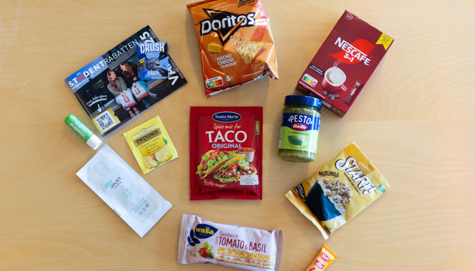 STUDENTPAKKEN: Noen klassikere og noen overaskelser i vårens pose.