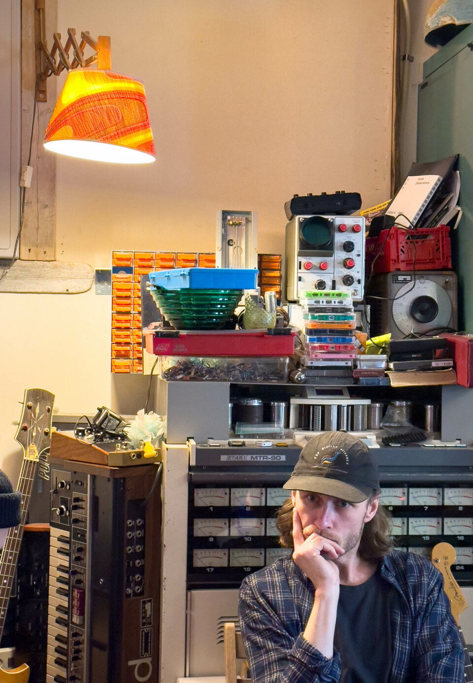 STUDIO: Kristi Brud øver og spiller inn i studioet til drømmeprodusent Jønnum på Nordnes.