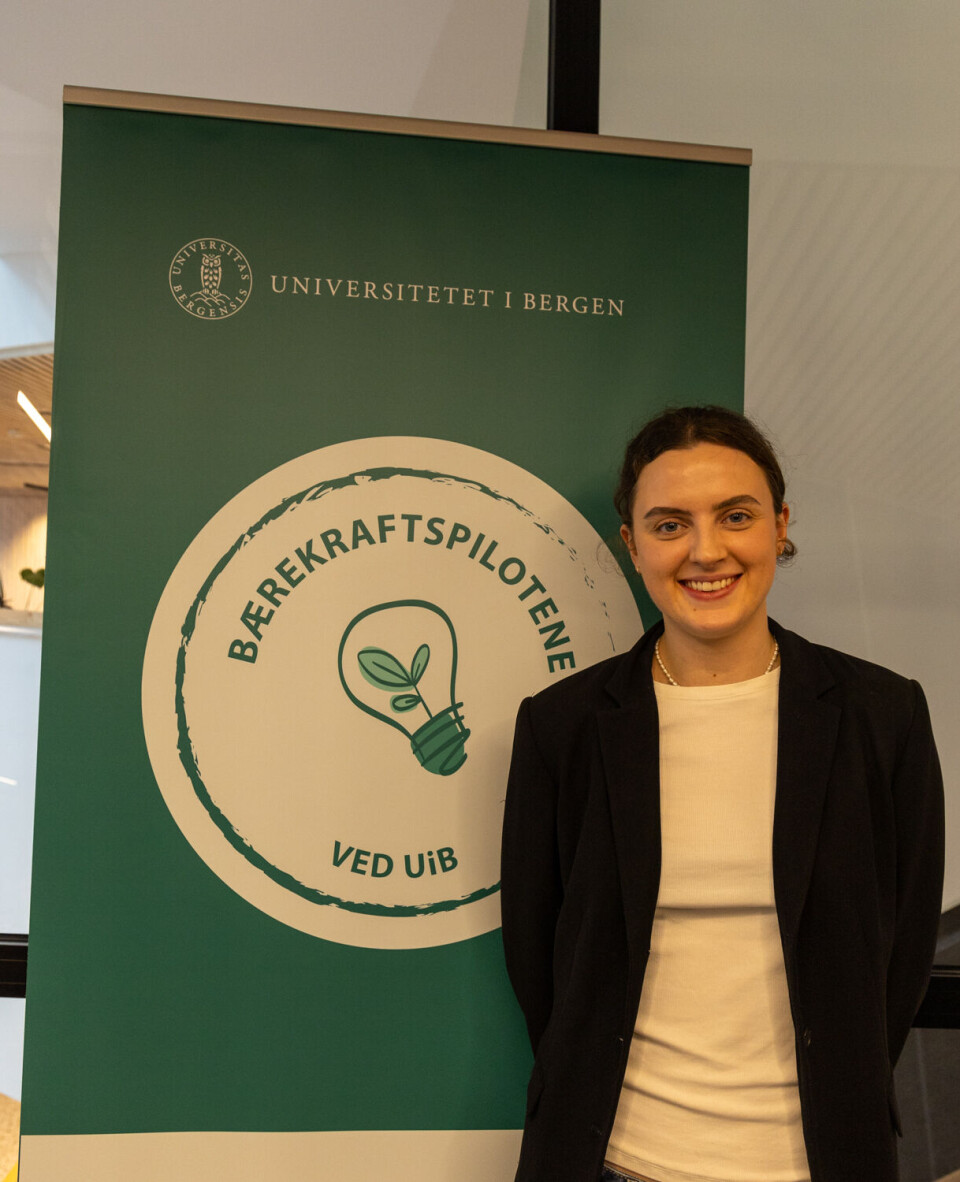 ANSVARLIG: Kathrine Helgøy mener kandidatene har ansvaret for en bærekraftig utvikling av UiB.