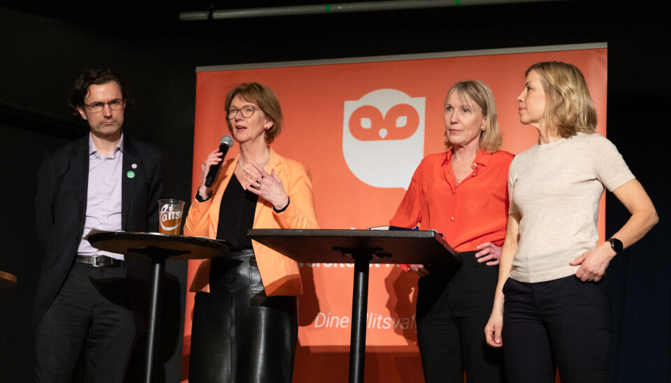 SP-DEBATT: På debatten deltok Endre Tvinnereim, Lise Øvreås, Margareth Hagen og Sigrunn Eliassen.