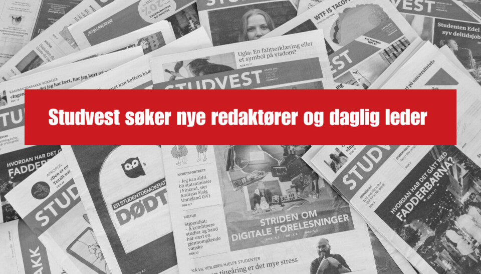 Studvest søker nye redaktører og daglig leder