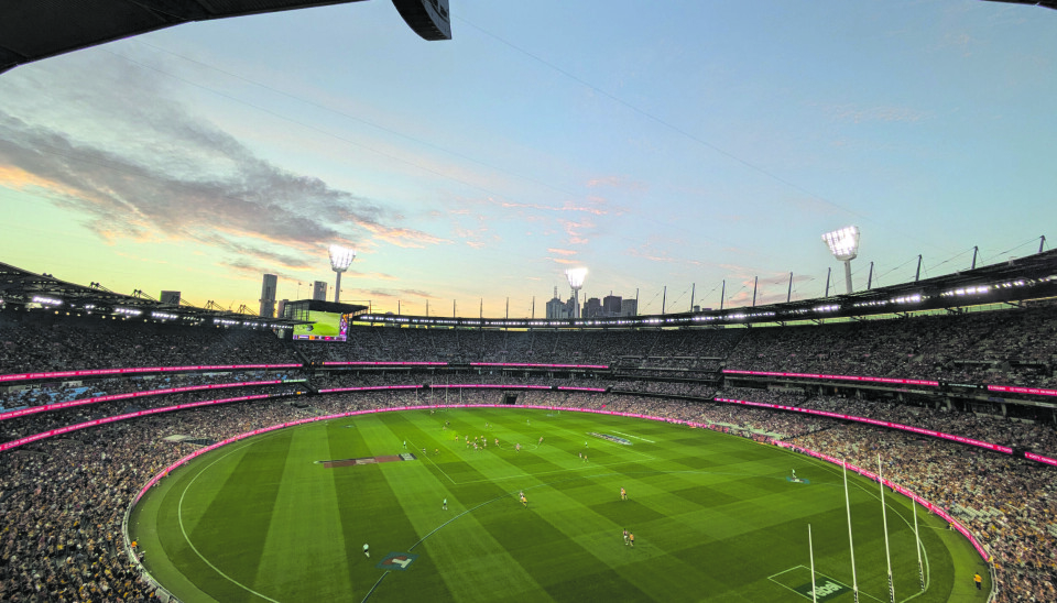 RUMPELDUNK?: Neida, det er bare australske footy.