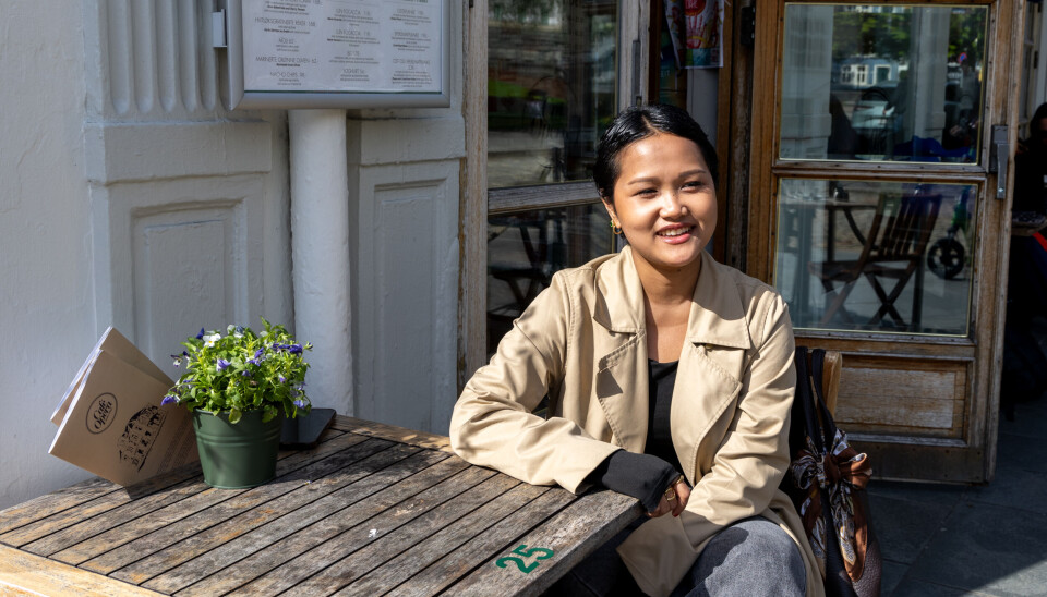 FRISK?: Jekeziahrem «Jeki» Villanueva (26) fikk vite at hun hadde brystkreft i fjor sommer. Under behandlingen ble det ofte turer til Café Opera sammen med kjæresten, som en av de få tingene hun klarte å gjøre.