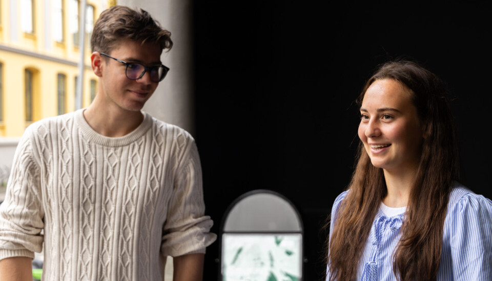 KUNSTIG INTELLIGENS: Andreas Caniaris og Marion Haugland har møtt utfordringer med å skaffe relevant sommerjobb.