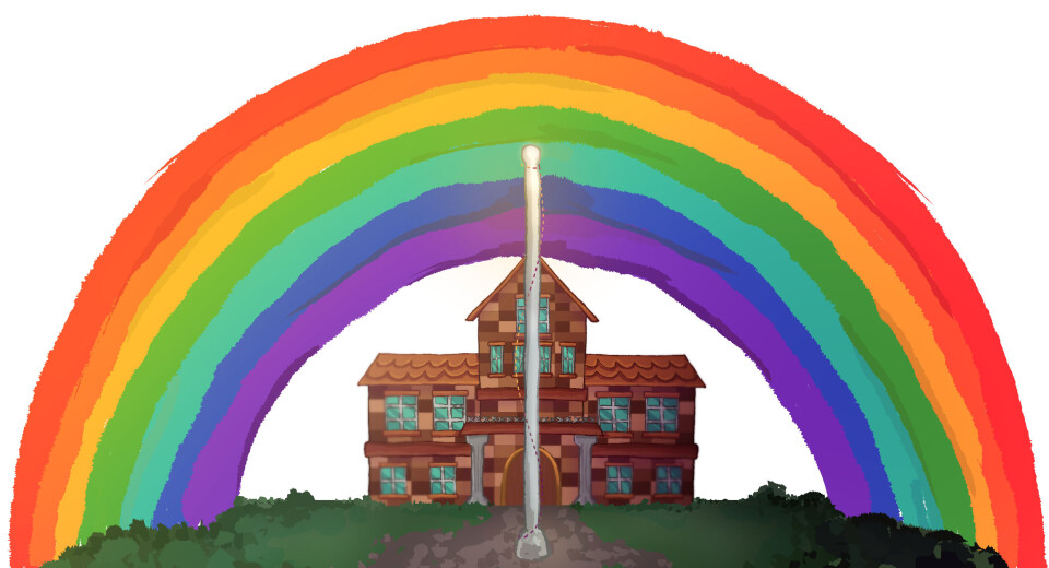 Nøytralitet er unnskyldningen, ekskludering er virkeligheten Krf Pride flagg