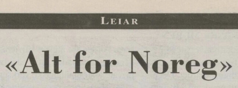 LEIAR: Bruk «Noreg», ikkje «Norge», meinte Linda Reite i 1996.