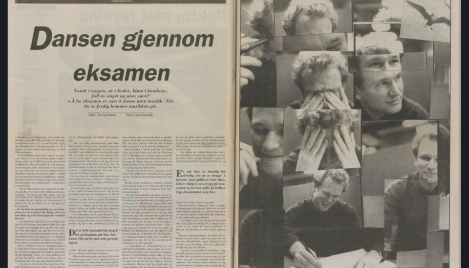 STRESS: Studvest bisto i 1995 med råd og forståelse rundt eksamenstiden.