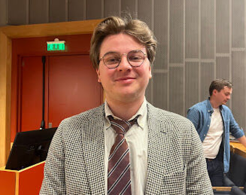 PÅ VEI UT: Avtroppende leder Sander Michael Ringstad er fornøyd med de som skal ta over.