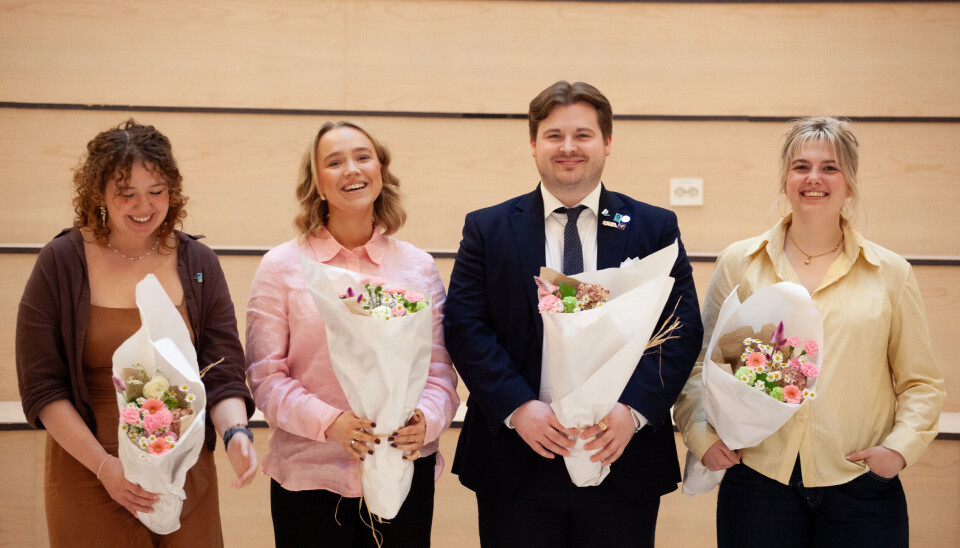 NYTT AU: Mattis Munkvold Rovik, Aurora Victoria Farkas, Inger Christin Hystad Barane og Johanne Lothe Hillesland er fire av de nyvalgte medlemmene.