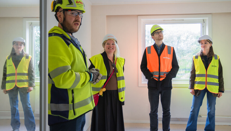 PÅ BEFARING: Dette er en av hyblene som skal renoveres på Hatleberg.