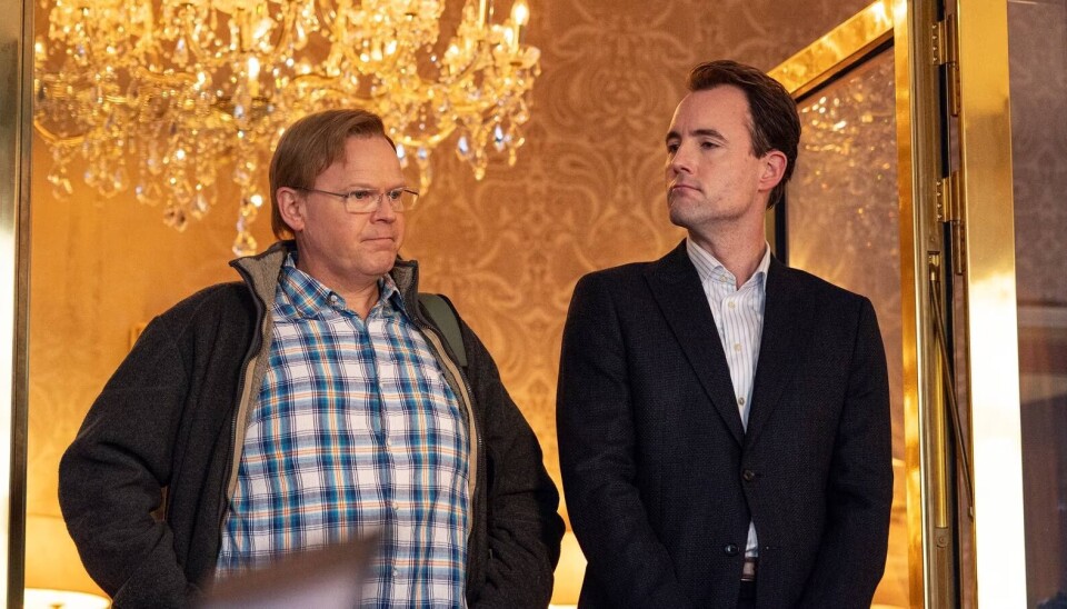 UNNVIKENDE: Sondre, spilt av Anders Baasmo og nestleder, spilt av Mattis Herman Nyquist. Foto hentet fra Norsk Filmdistribusjon