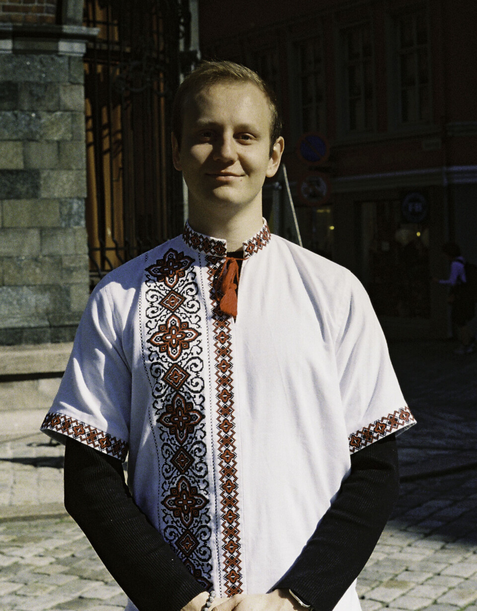 STUDENT i BYEN: Nazar Dobrianskyi er fersk student ved Universitetet i Bergen.