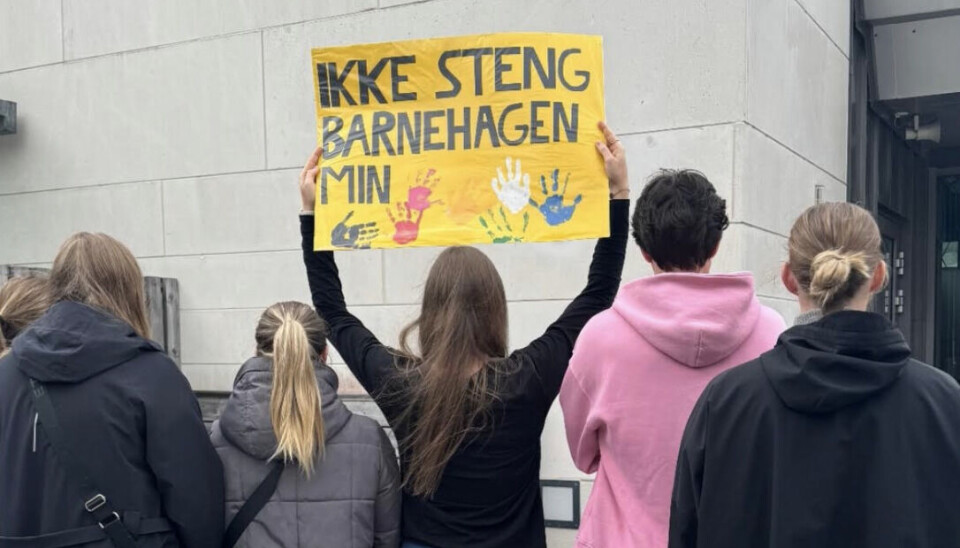 DEMONSTRASJON: «Ikke steng barnehagen min» var budskapet på markeringen.