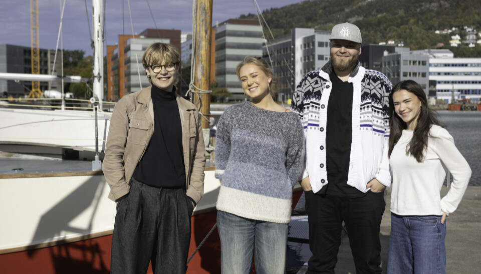 FILMSKAPERE: F.v. Adam Andersen, Sofie Duvold, Jonas Leithe og Maria Byrt