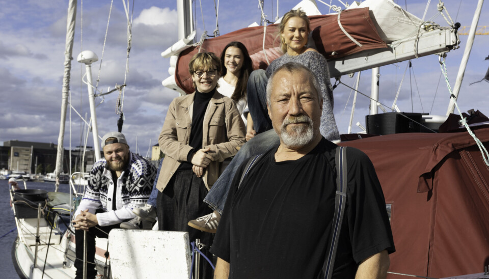 STOLT: I forgrunnen ses Kalle, en av hovedpersonene i filmen.